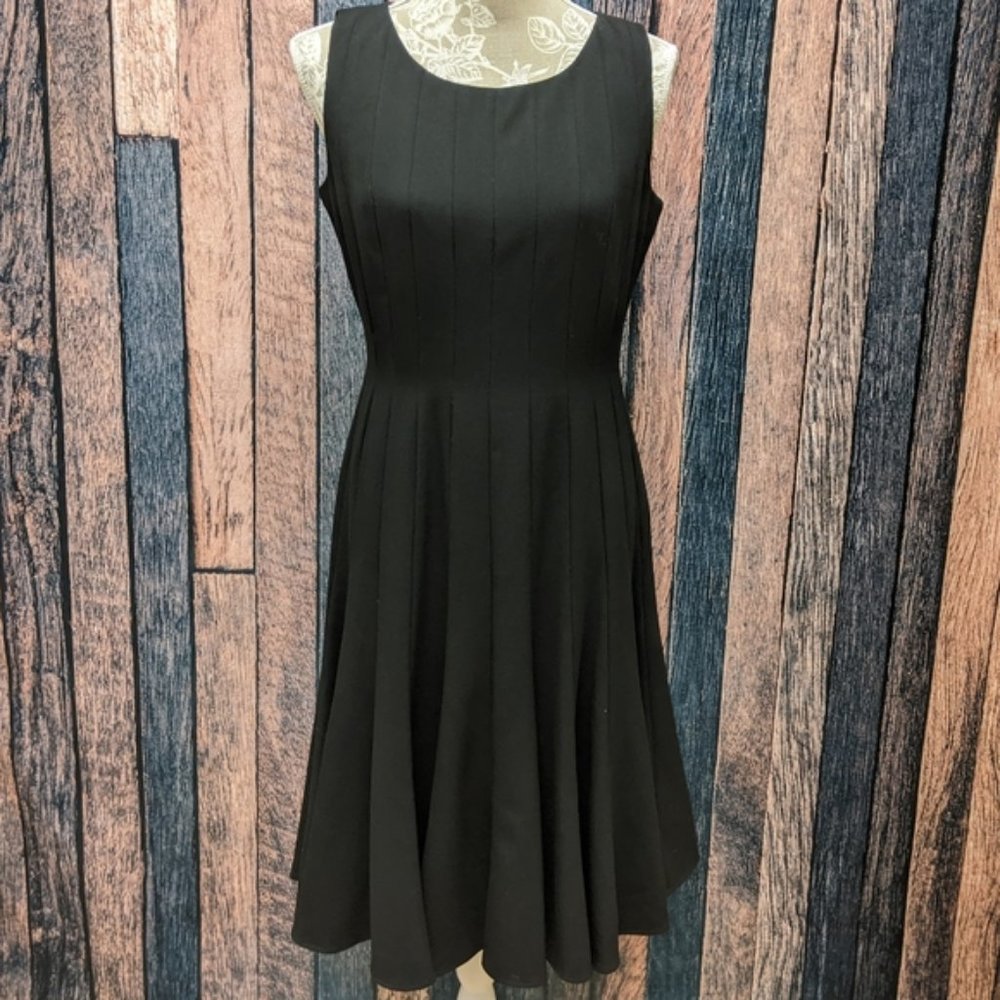 Ellen Tracy Fit and Flare Black Dress